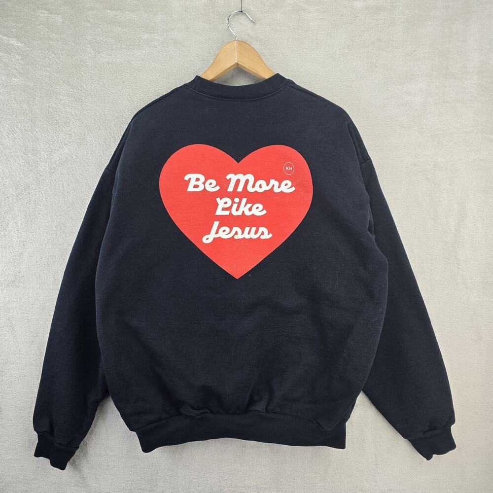 Be More Like Jesus Los Angeles Apparel Heavy 14oz Sweatshirt Mens XL Black - Picture 8 of 13